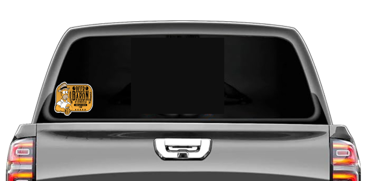 Beer – (Beer Baron) – 4" Handmade Vinyl Decal Vehicle Cooler Laptop Grill Bar 26