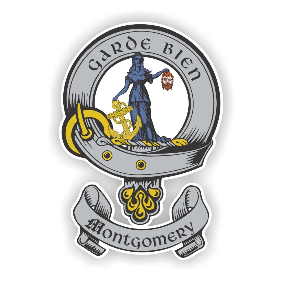 Clan Montgomery Scottish Family Shield Decal