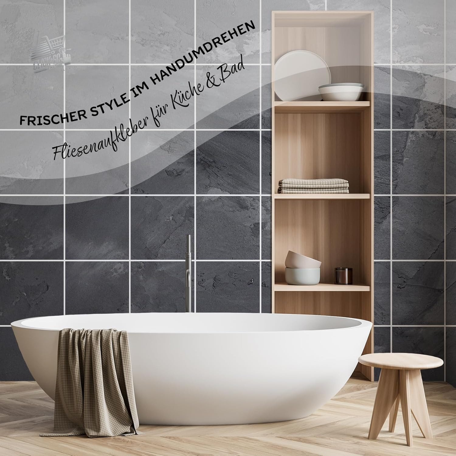 10 stickers tiles 20×20 kitchen bathroom wall covering natural stone stucco