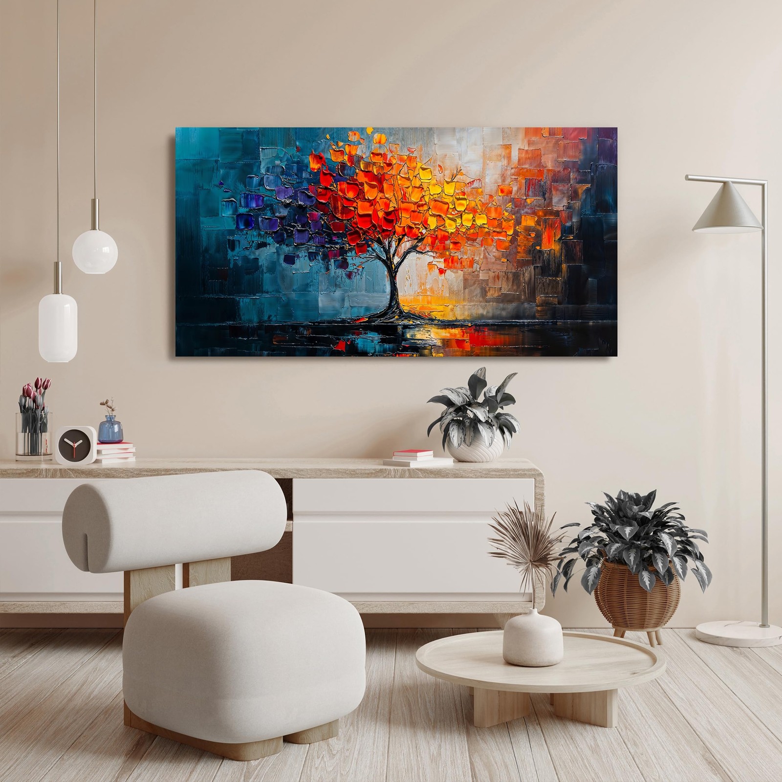 Canvas Wall Art Decor Modern Wall Art Pictures for Living Room Tree of Life W…