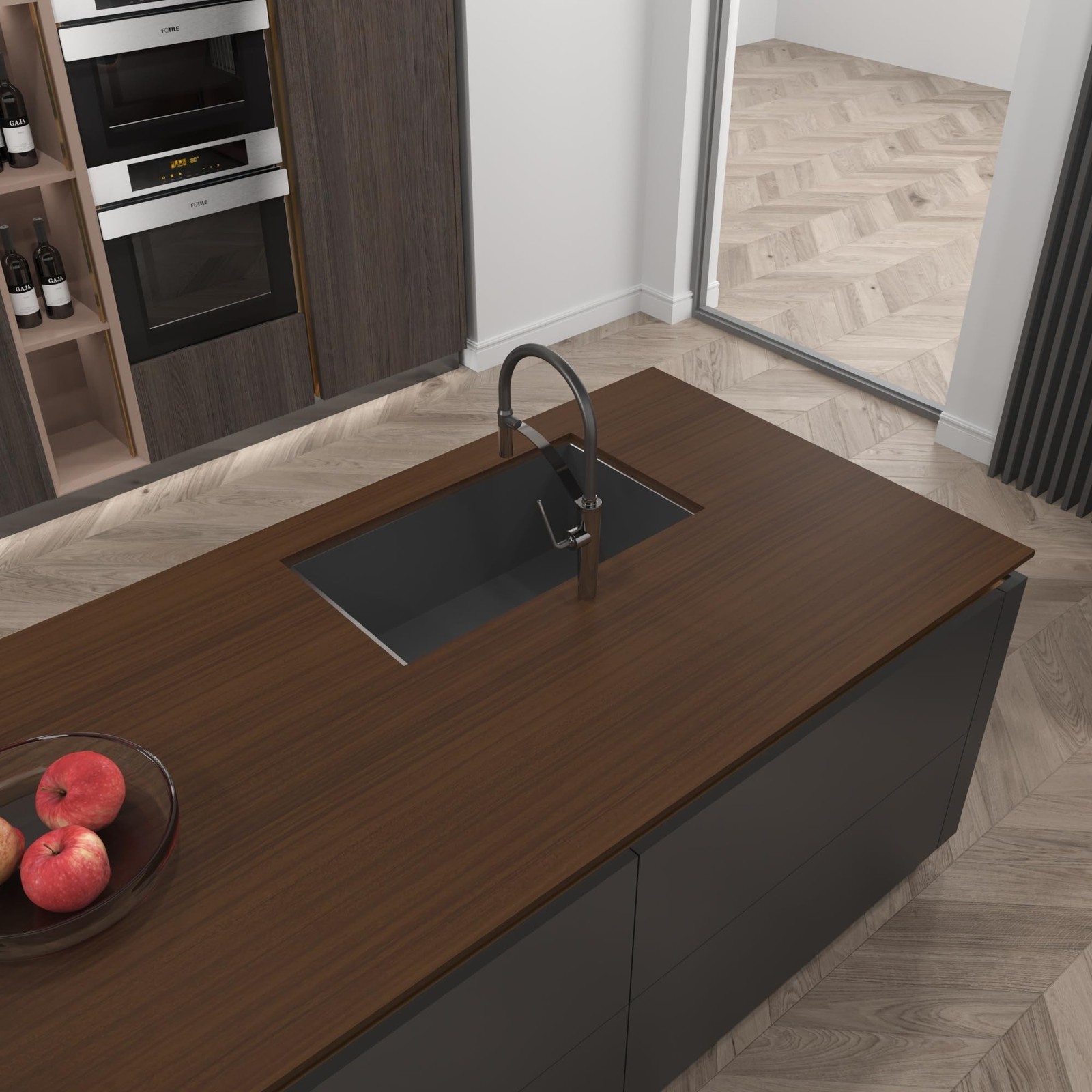 JSEVEM 24"×354" Extra Wide Light Brown Walnut Wood Wallpaper Peel and Stick