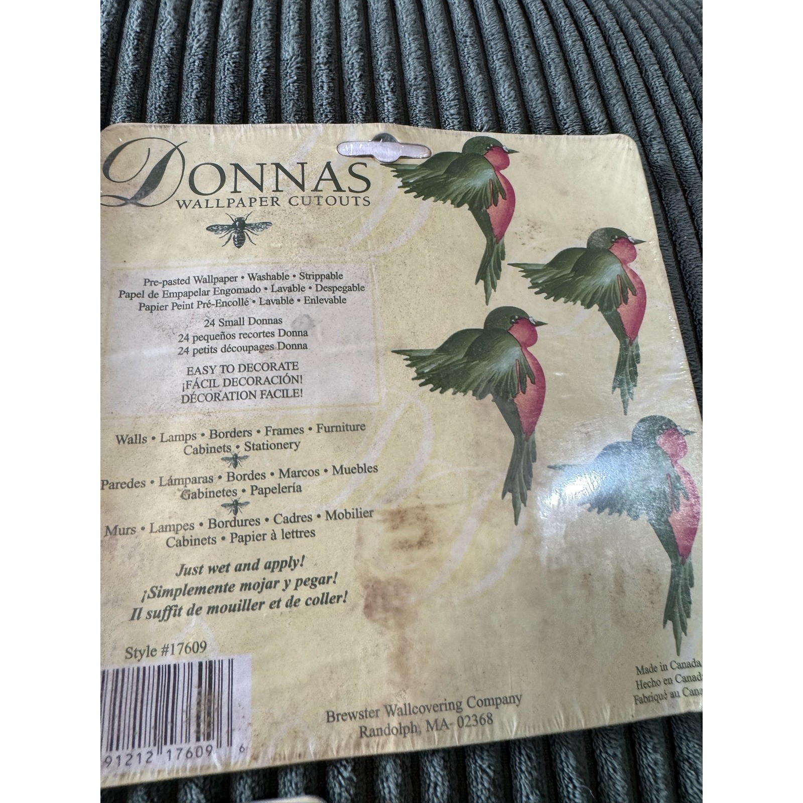 Donnas Wallpaper Cutouts 5 Style Variety Pack Pre pasted Removable Decor