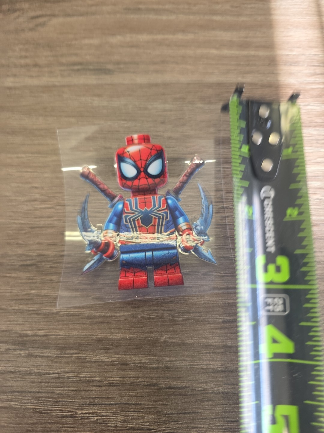 Lego Spiderman Figurine UVDTF Decal Made In USA Waterproof