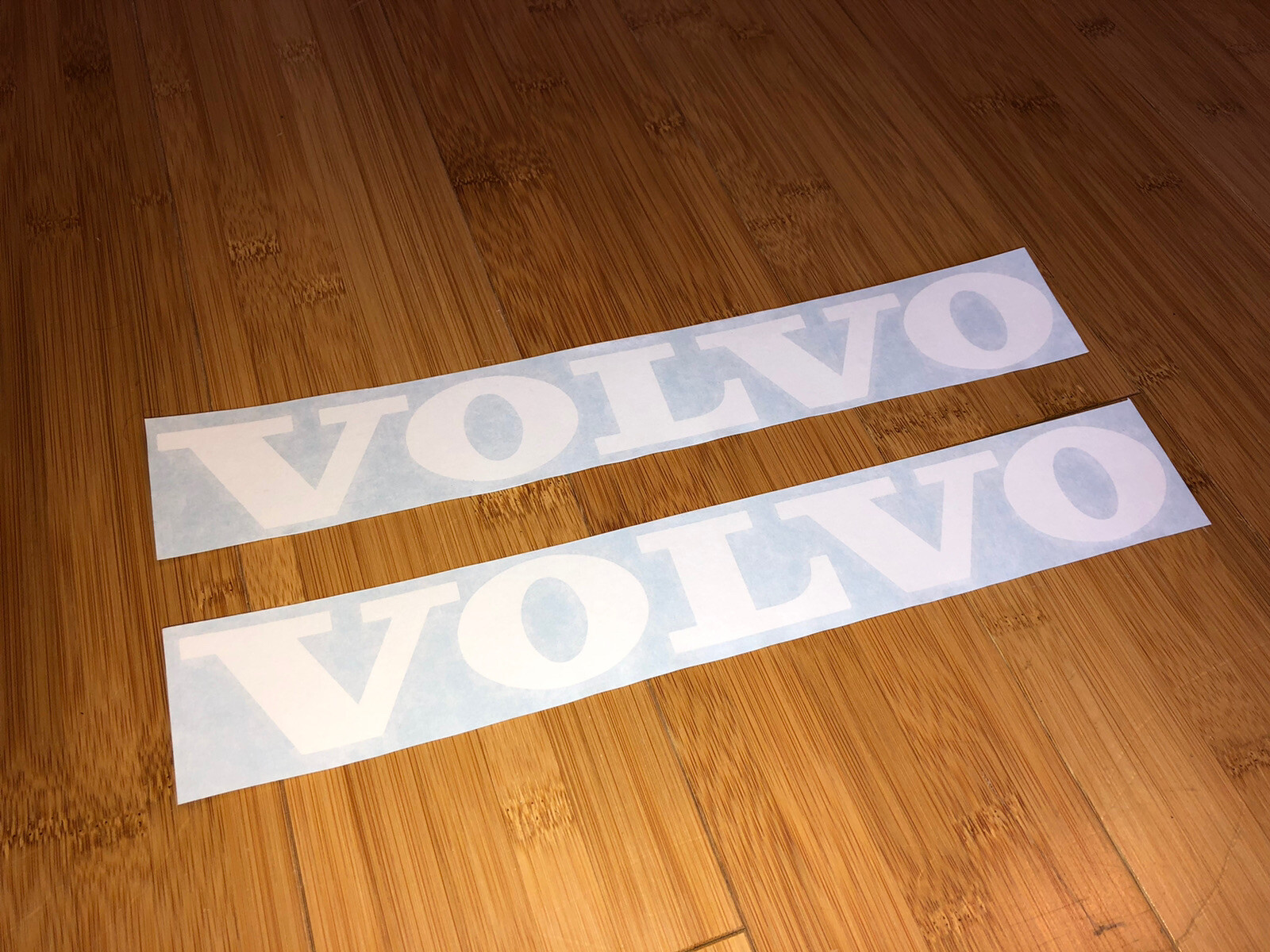 Volvo Logo 12” Vinyl Decal Sticker (Set of 2) White Replacement Mini Excavator