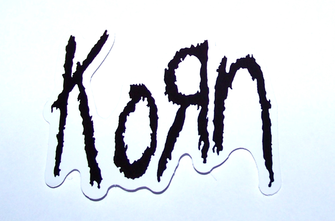 KORN Logo Die Cut Sticker Decal Music Band Rock Metal nu Metal Korn