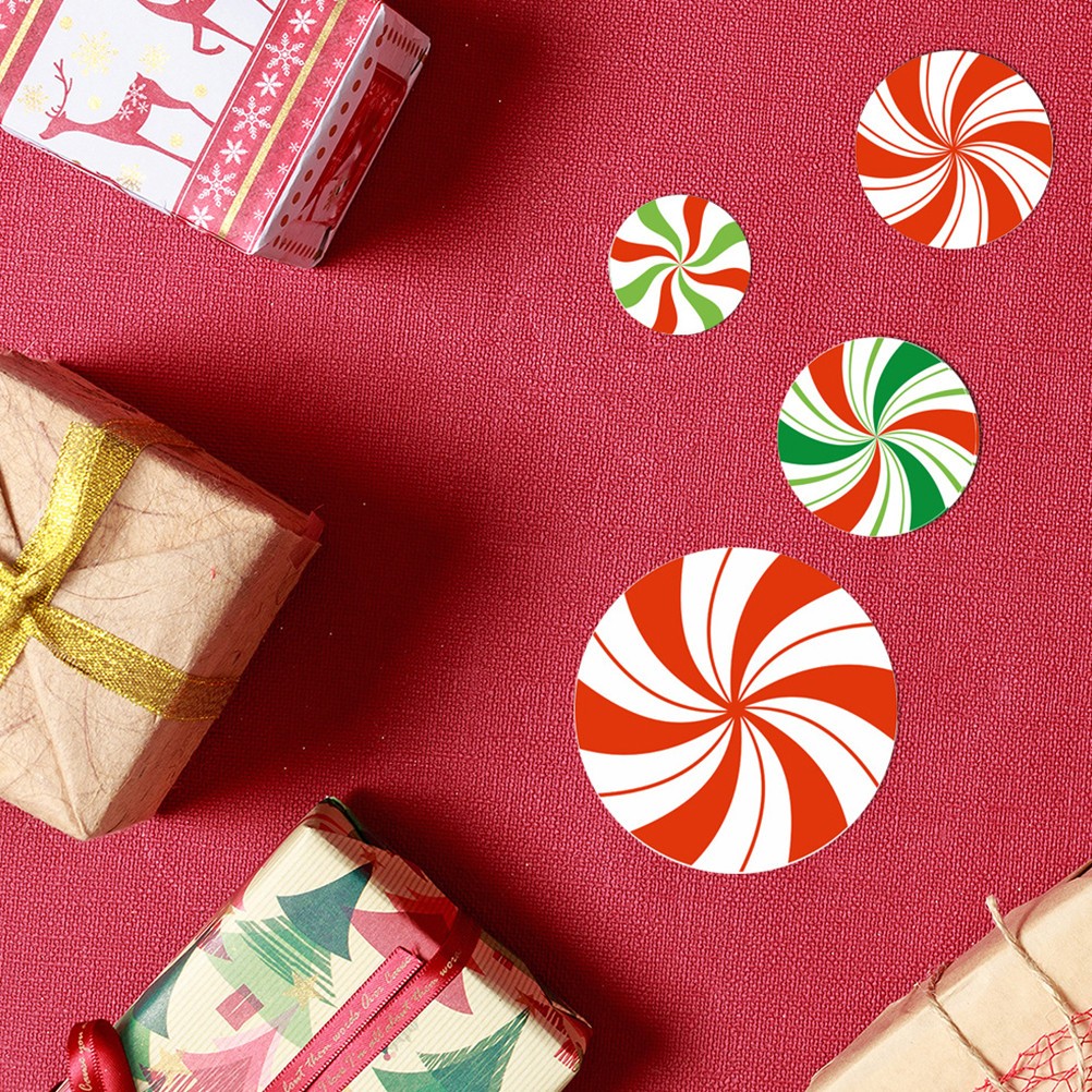 12 PCS Candy Wall Decal Glitter Chriastmas Sticker Christmas Decor