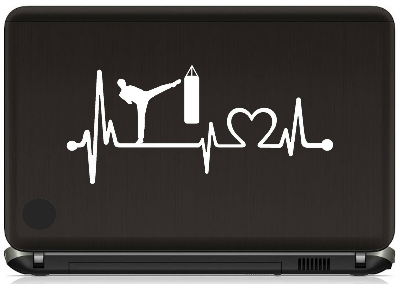 Kickboxing Cardio Boxing Heartbeat Lifeline Decal Sticker for Car Window | BG605