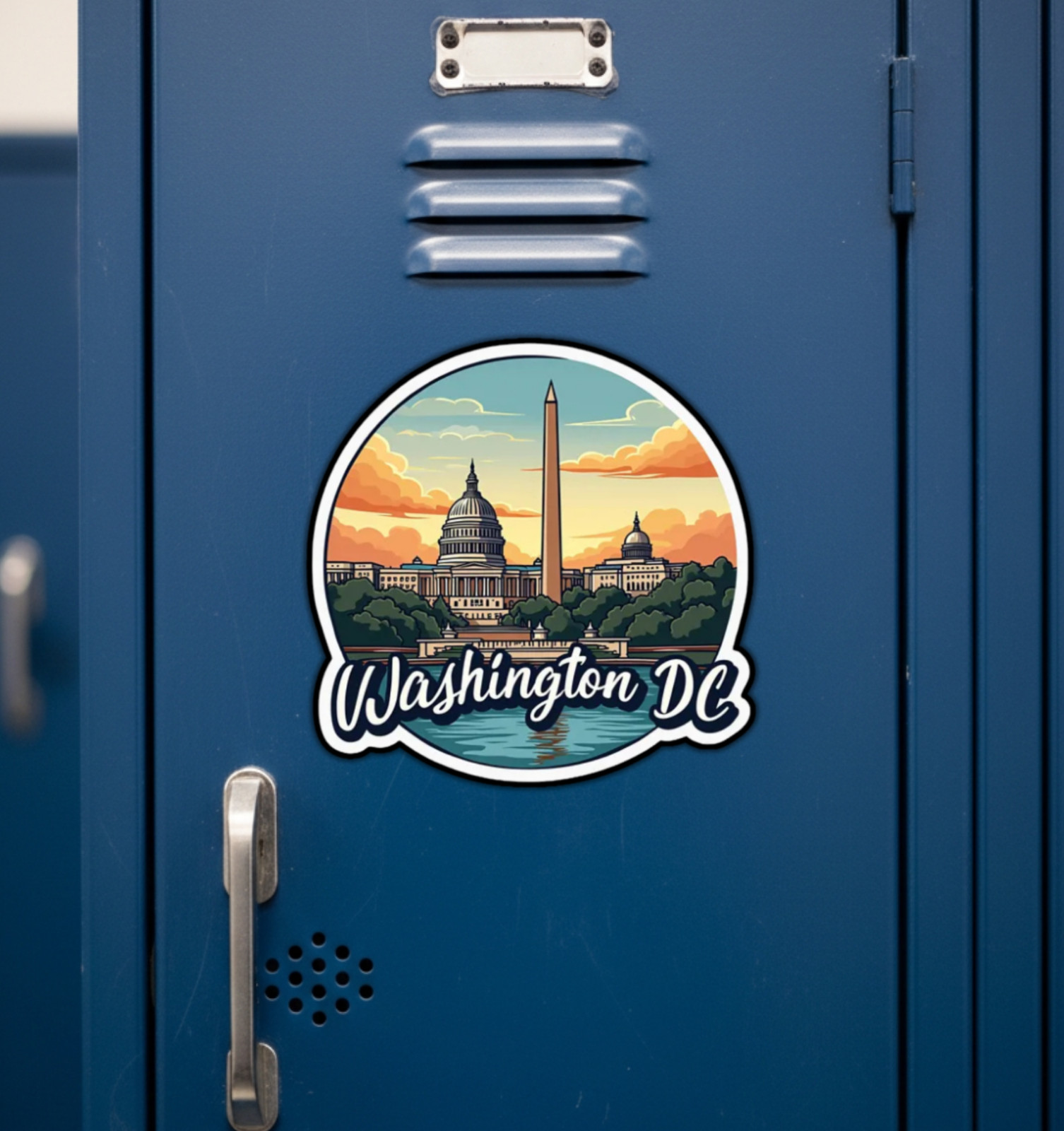 Washington DC USA Capitol Fridge Magnet or Laptop Sticker
