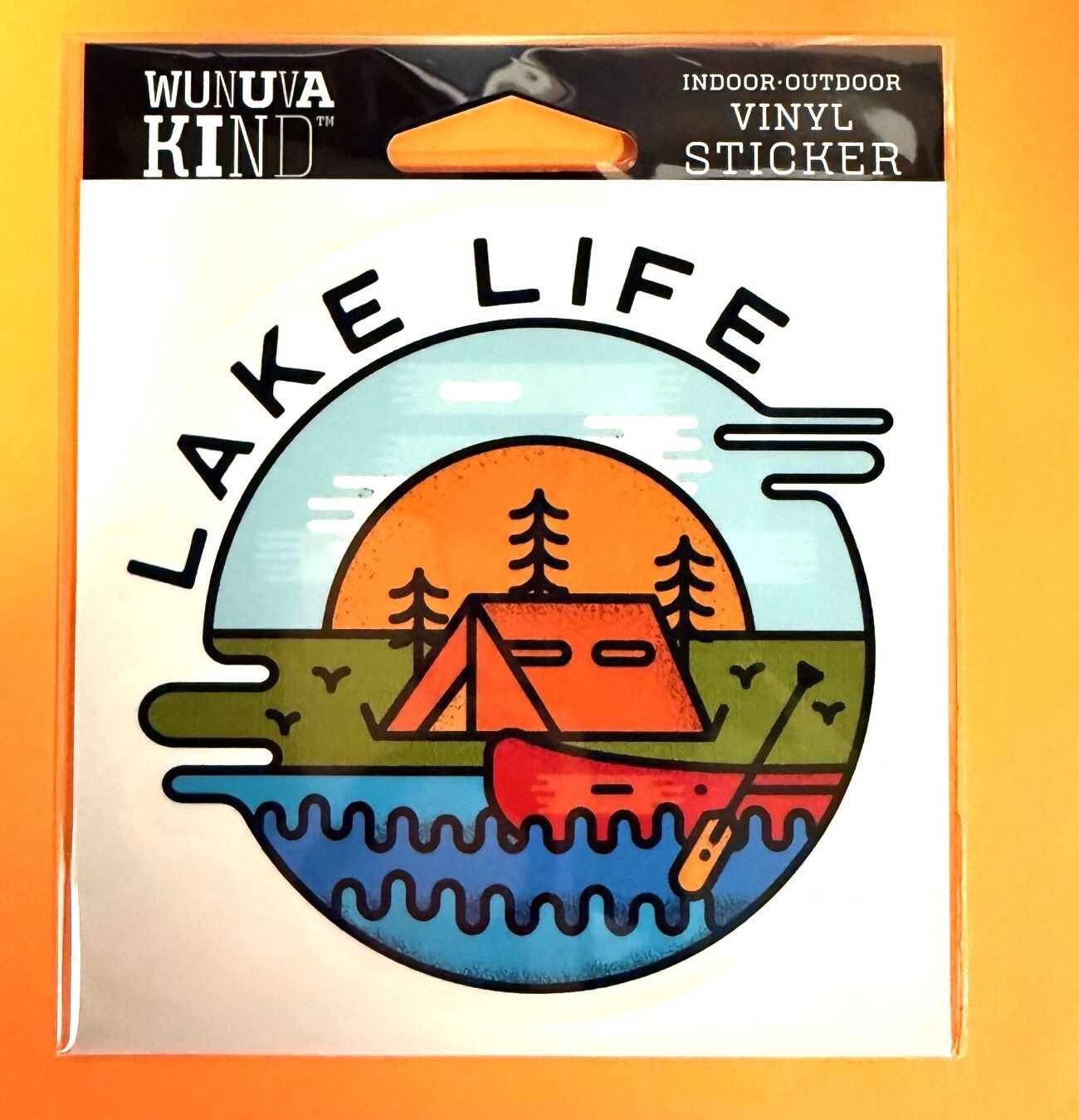 LAKE LIFE CAMPING HIKING OUTDOORS 4" VINYL DECAL STICKER FREE SHIP