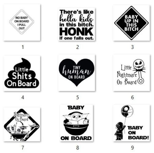 Baby Decals 5"