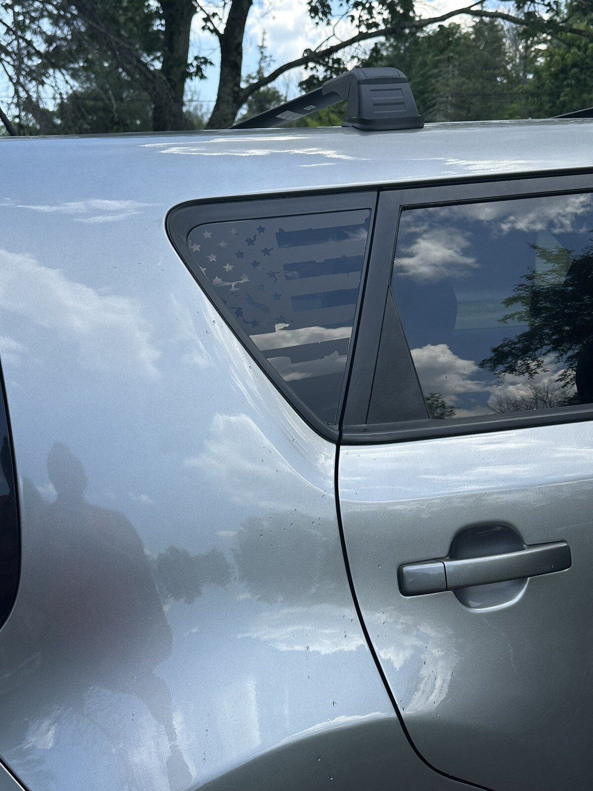 USA Distressed flag quarter panel window decals Fit any 2014-2019 Kia Soul