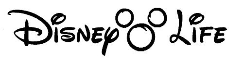 Disney Life 9" WHITE Vinyl Car Truck Decal Sticker Disney Kids Fun Cute