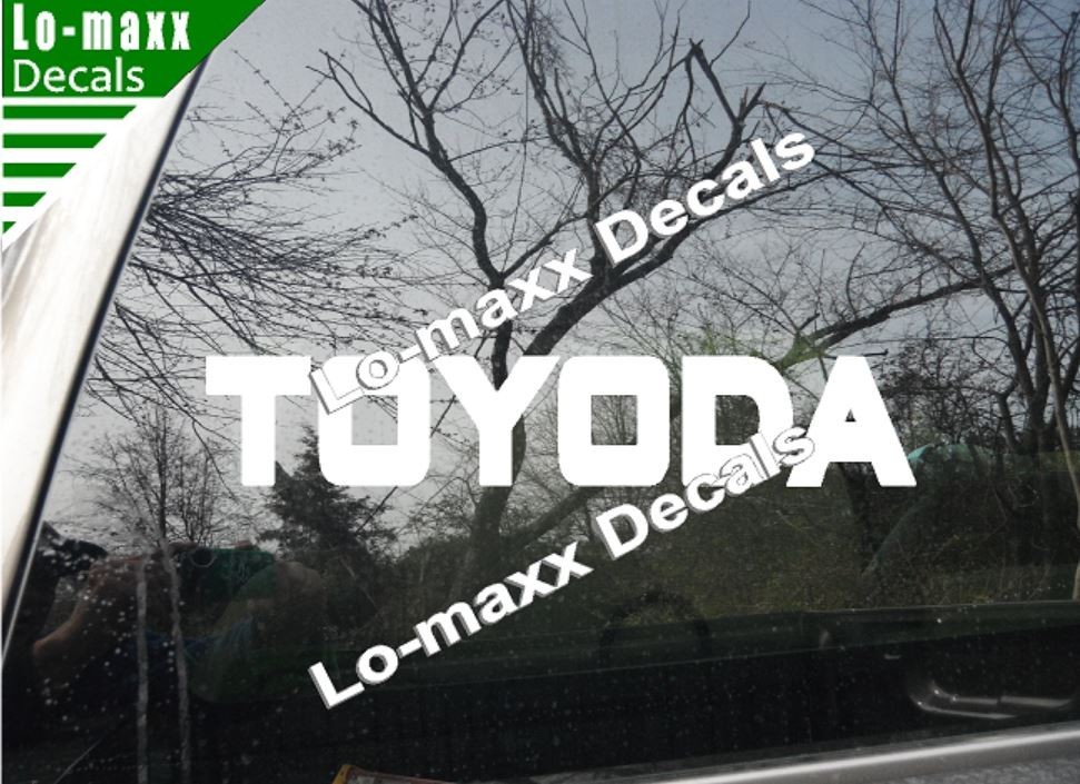 TOYODA Premium Custom Graphics Die-Cut Vinyl Decal for High-Octane Style