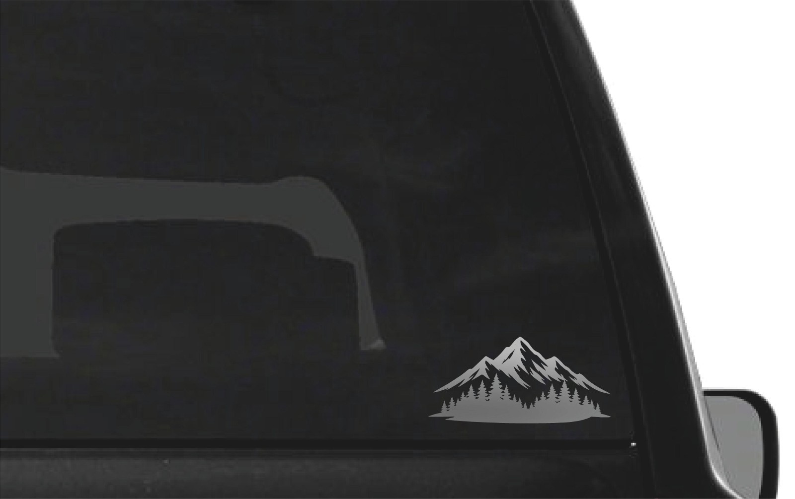 Mountains and trees landscape Vinyl Decal Car Window Laptop Sticker