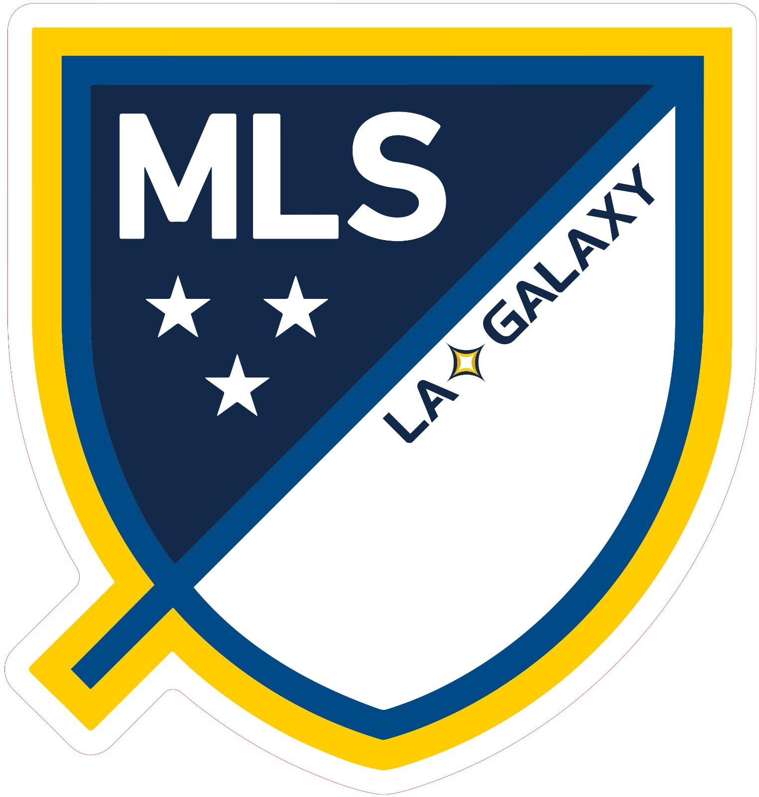 Los Angeles Galaxy Soccer Vinyl Decal Sticker Car Truck Bumper Laptop Mug