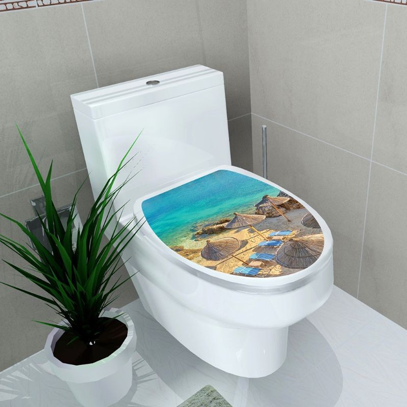 New Simplicity for Fresh Style Toilet for Seat Wall Sticker Art Bathroom Decals
