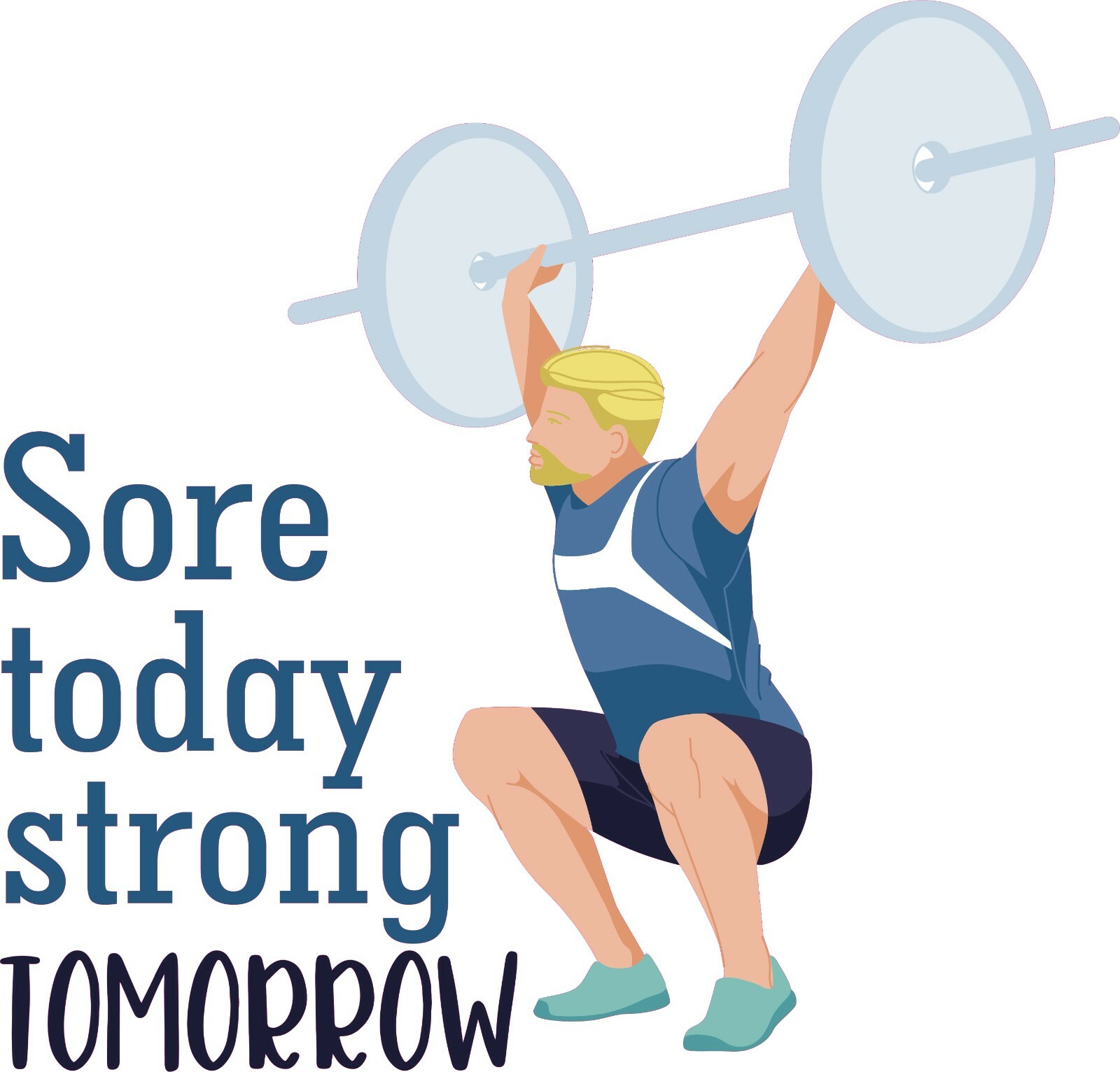 Weight Lifting Gym Exercise Workout Decor Fitness Quotes Vinyl Home Wall Decal