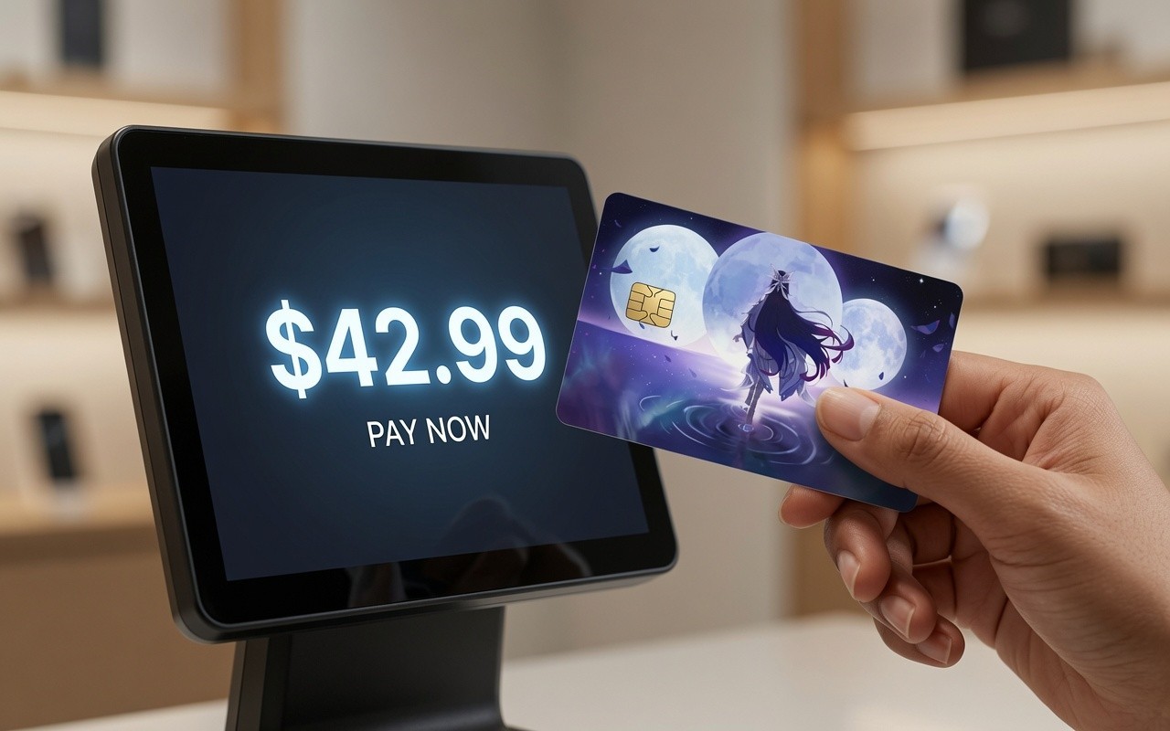 Columbina Triple Moon Genshin Impact Debit Card Credit Card Skin Sticker