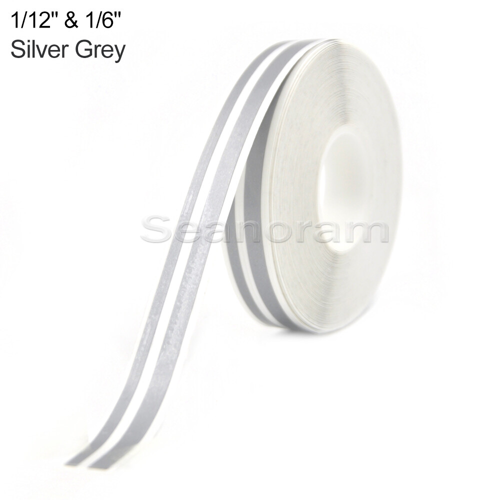 1/12"& 1/6" Silver Grey Home Shop Bar Pinstriping Pin Stripe Decal Vinyl Sticker