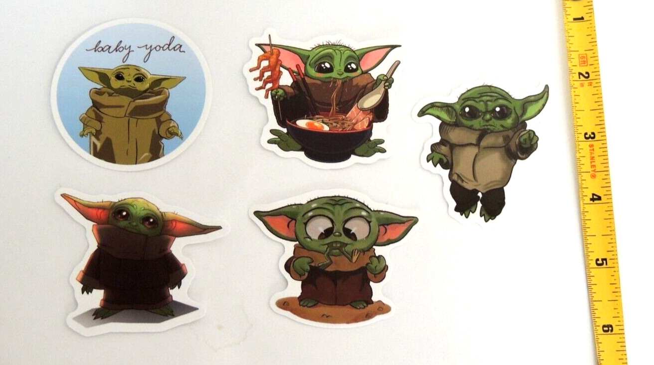 Baby Yoda Sticker Lot Grogu Mandalorian Star Wars Cute!