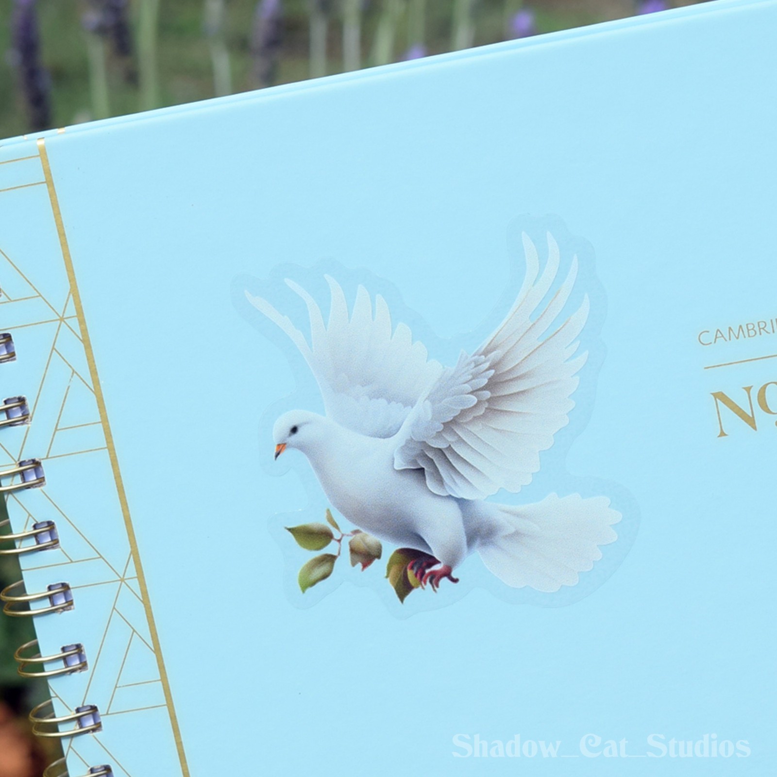 White Dove Die Cut Clear Vinyl Sticker (Facing Left) Premium Quality