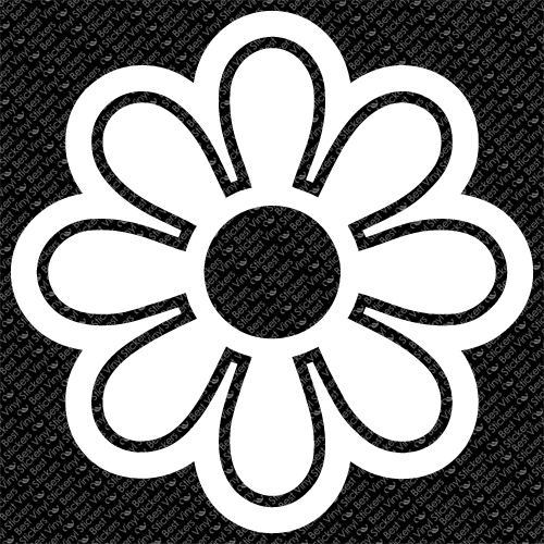 DAISY DECORATION GIRL FLOWER BUG CUTE WALL CAR VINYL DECAL STICKER (D-03)