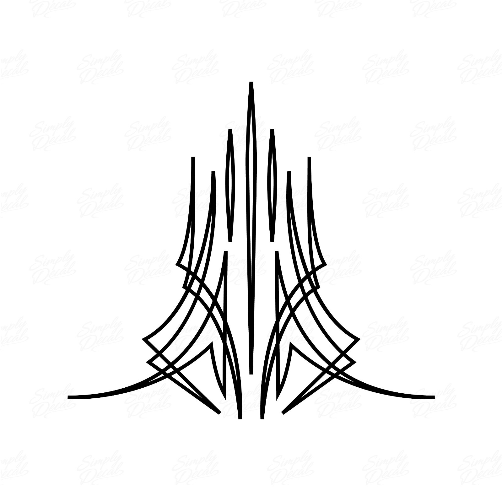 Hot Rod Pinstripe Decal – Vinyl Pinstripe Scrolls for Car Truck and Motorcycle