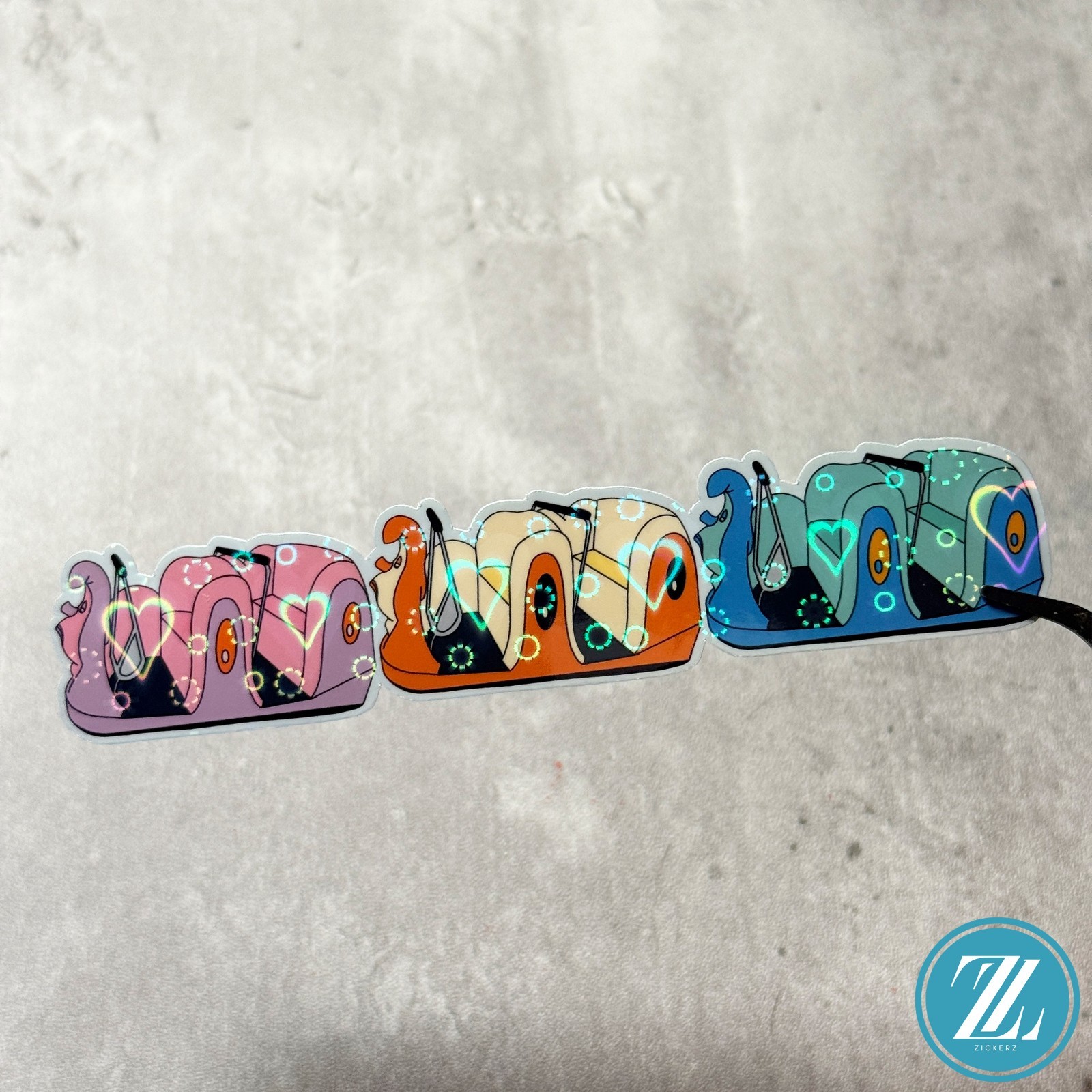 Alice in Wonderland Caterpillar Sticker, Holographic Disneyland Ride Decal