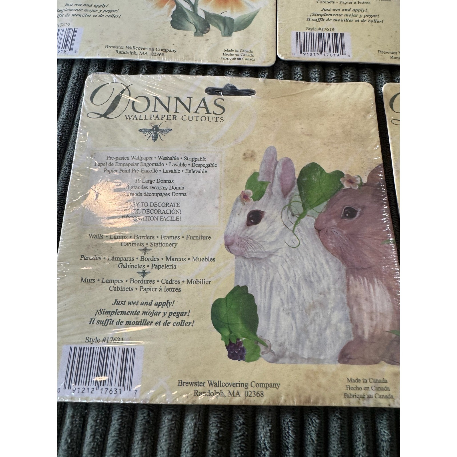 Donnas Wallpaper Cutouts 5 Style Variety Pack Pre pasted Removable Decor
