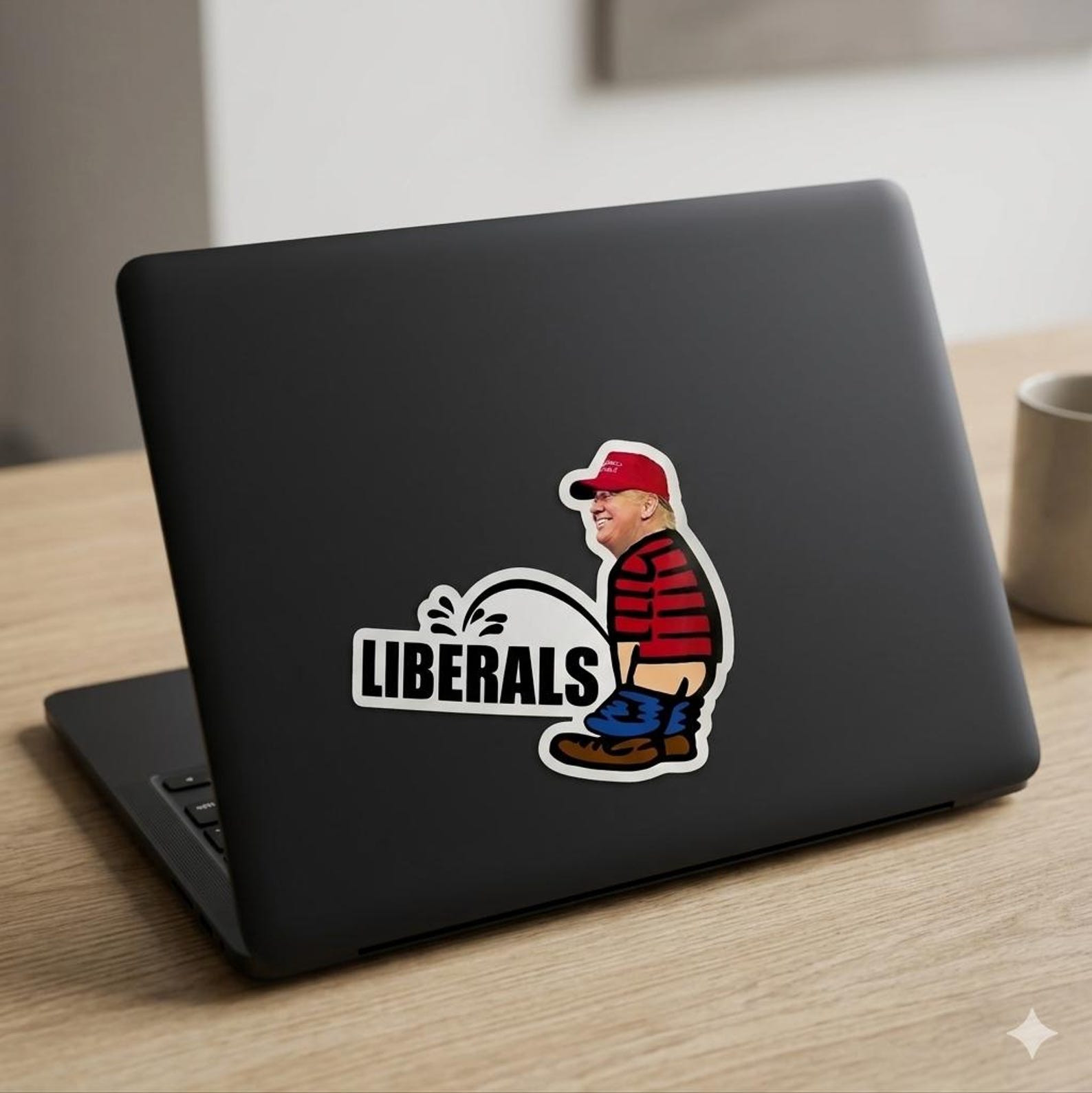 Funny Political Liberals Vinyl Sticker Decal 3×3.5" Waterproof Car Laptop USA