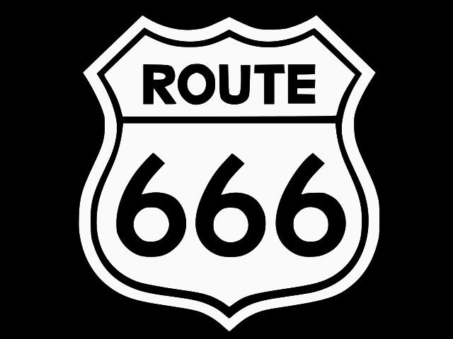 ROUTE 666 Highway to Hell Vinyl Decal Car Wall Truck Sticker CHOOSE SIZE COLOR