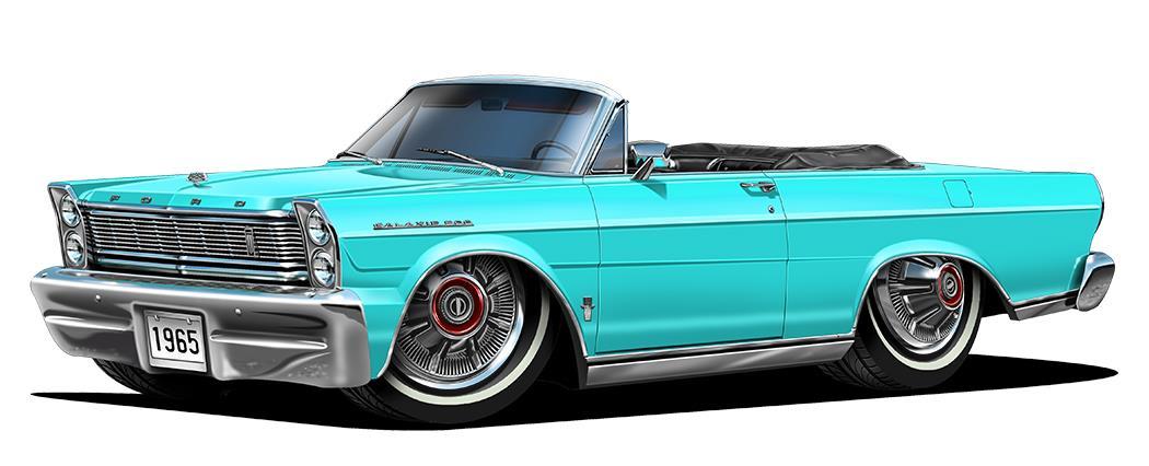 1965 Ford Galaxie 500 GARAGE SIGN Wall Art Graphic Sticker