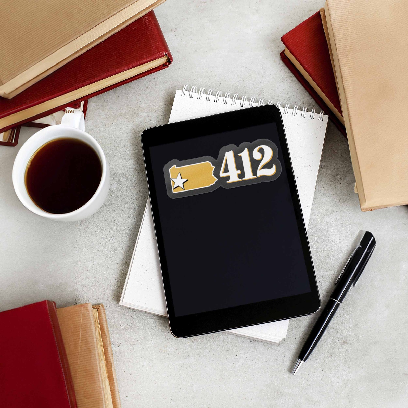412 Area Code Pittsburgh Sticker – PGH Pennsylvania Decal