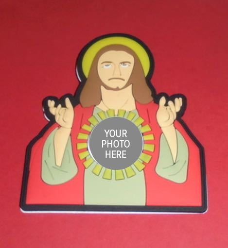 Custom Jesus Christ Love Faith Family God Sticker Magnet Button Picture Fridge