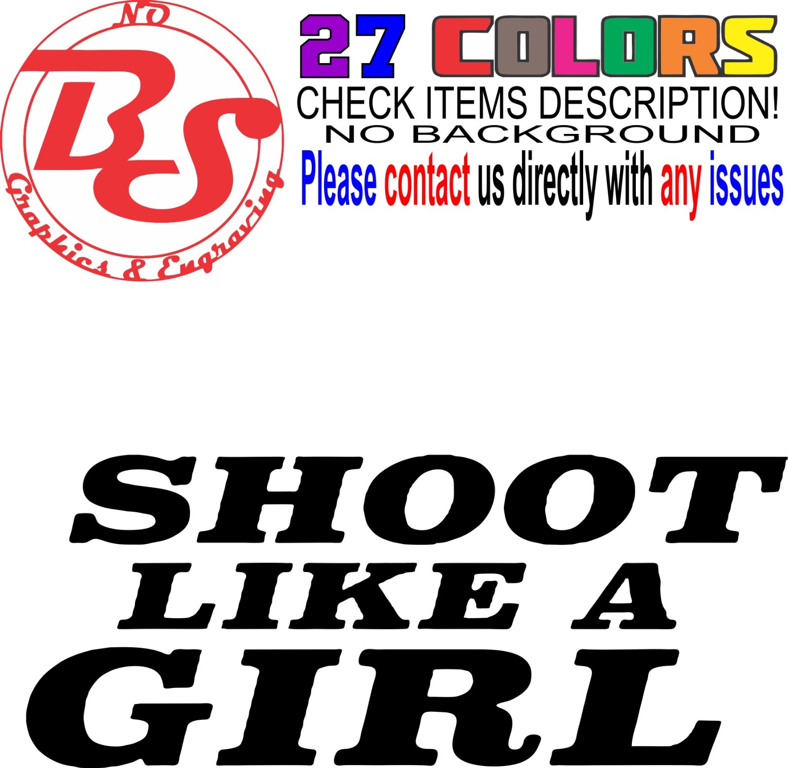 6" 2A Girl Power Vinyl Decal AR15 Pistol Sticker Gun AK47 Mom Female Woman noBS