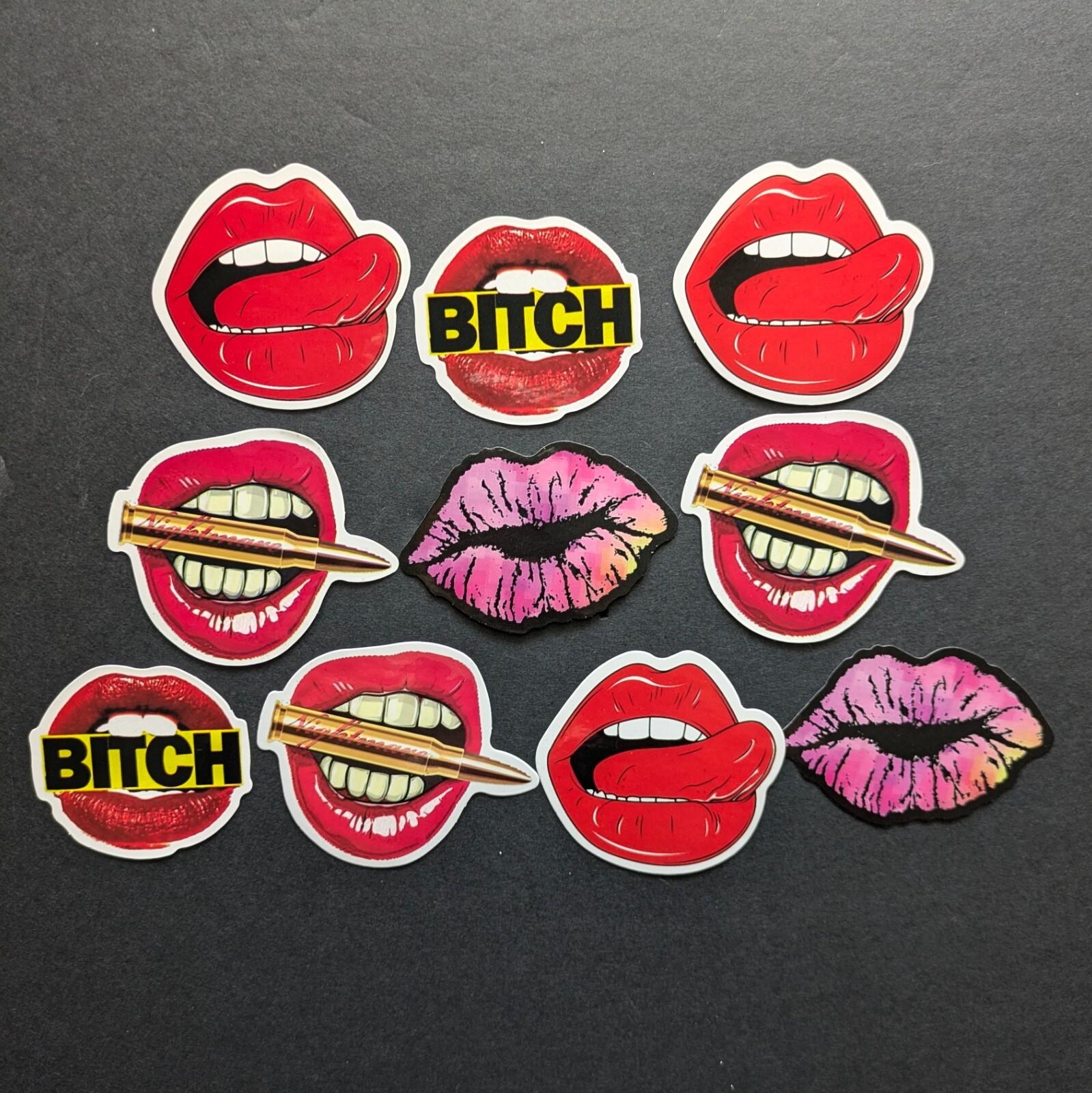 Lips Stickers, Lips Decals, Mouth Stickers