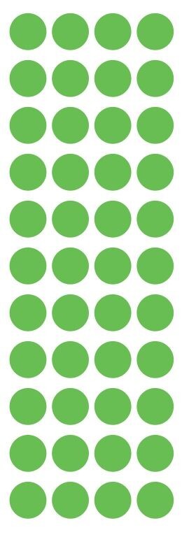 3/4" Lime Green Round Label Dots Stickers Color Coding Inventory 3/4 Inch Dot