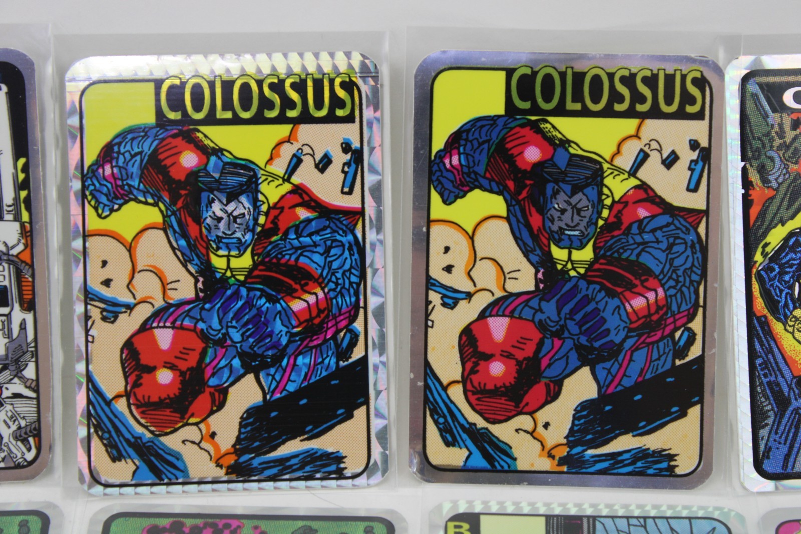 Lot: 32 Vtg Marvel X-Men Foil Prism 90s Vending Machine Stickers Kodak Rare Mint
