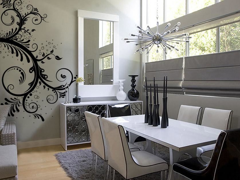 Stickerbrand Flower Floral Swirl Wall Decal Sticker. Multiple Colors / Size #310