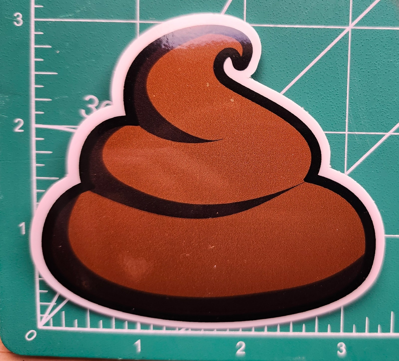 3 pcs. 3.5" POOP STICKERS COMEDY SPOOF FUNNY CRAP POLITICAL