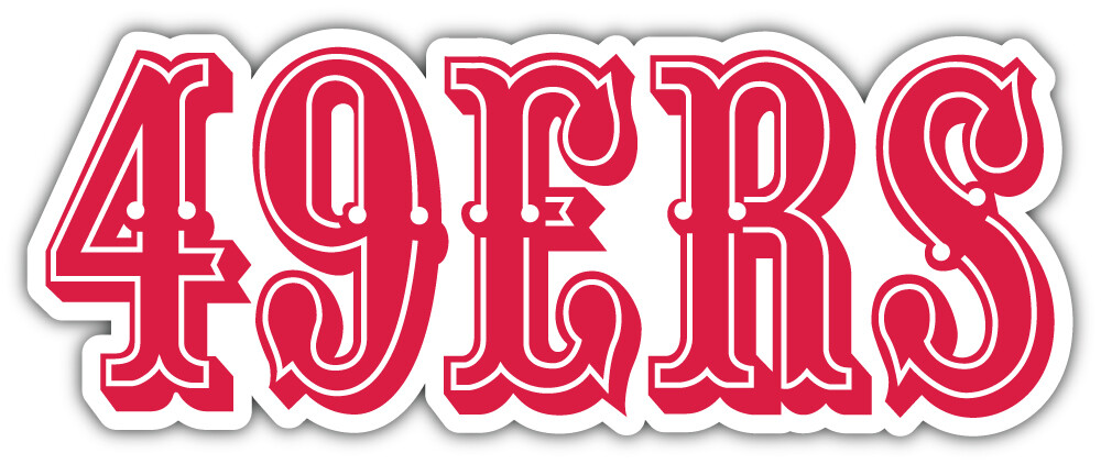 San Francisco 49ers NFL Sport Car Bumper Sticker Decal "SIZES"
