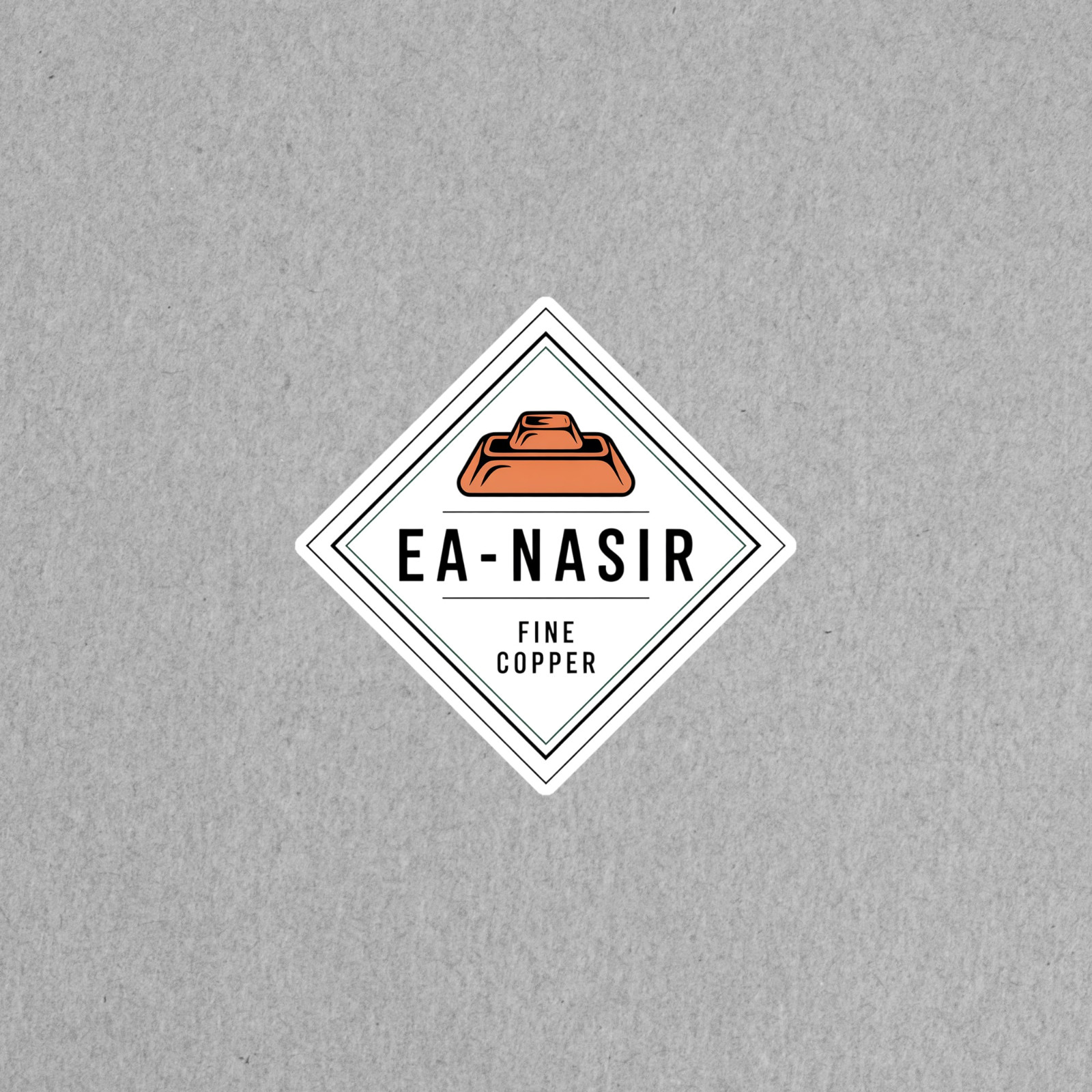 Ea-Nasir Fine Copper Vintage Style Logo Sticker for Crafts & Decor #6629