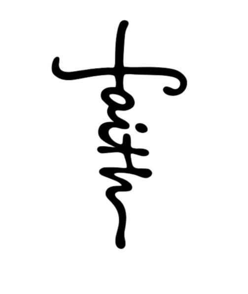 Faith Cross Vinyl Decal Sticker Car Truck Window Laptop Jesus Christ Christian