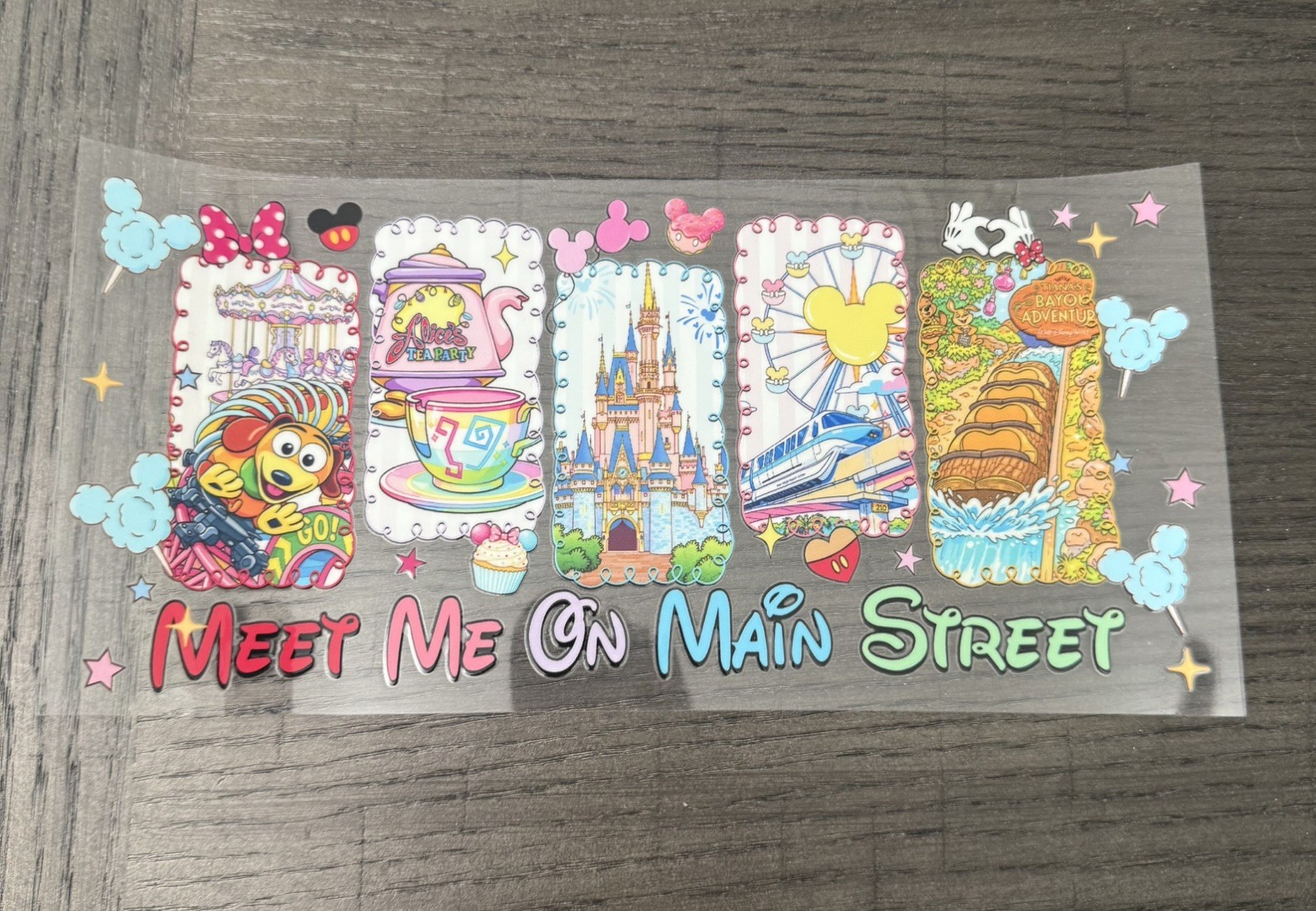 10 mix UV DTF 16 oz Cup Wraps Mostly Disney Villains Toy Story Cars New