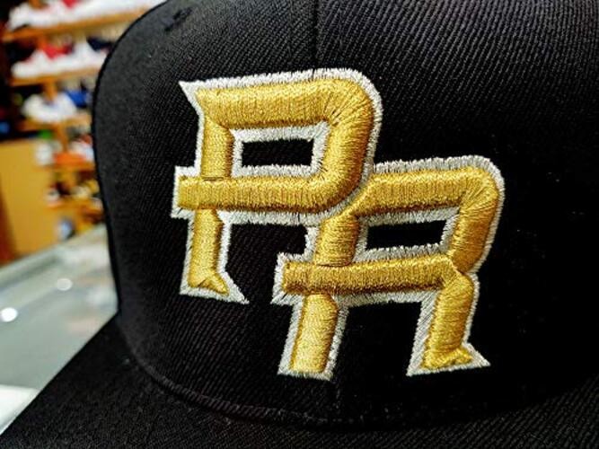 Puerto Rico Snap Back Caps with Embroidery One Size Snapback M. Gold/ M. Silver