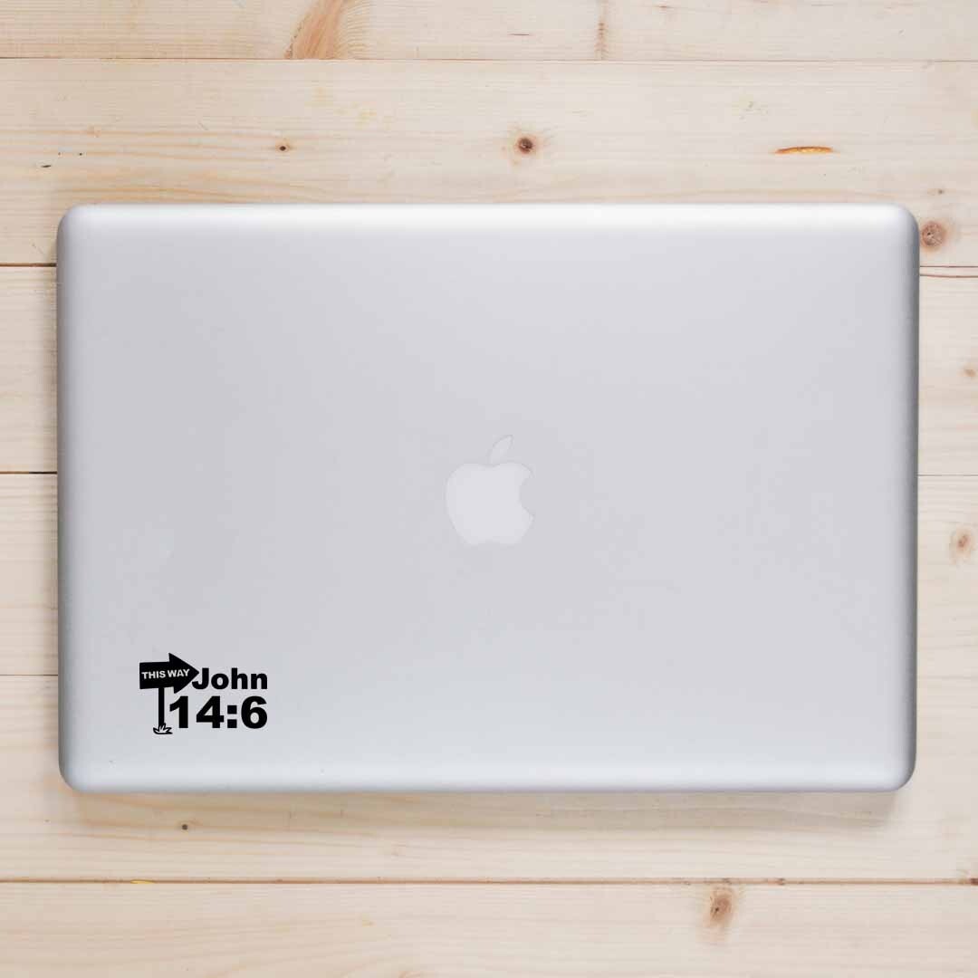 John 14:6 | Jesus | Bible Verse | Vinyl Sticker |Decal for Window|Laptop|Car