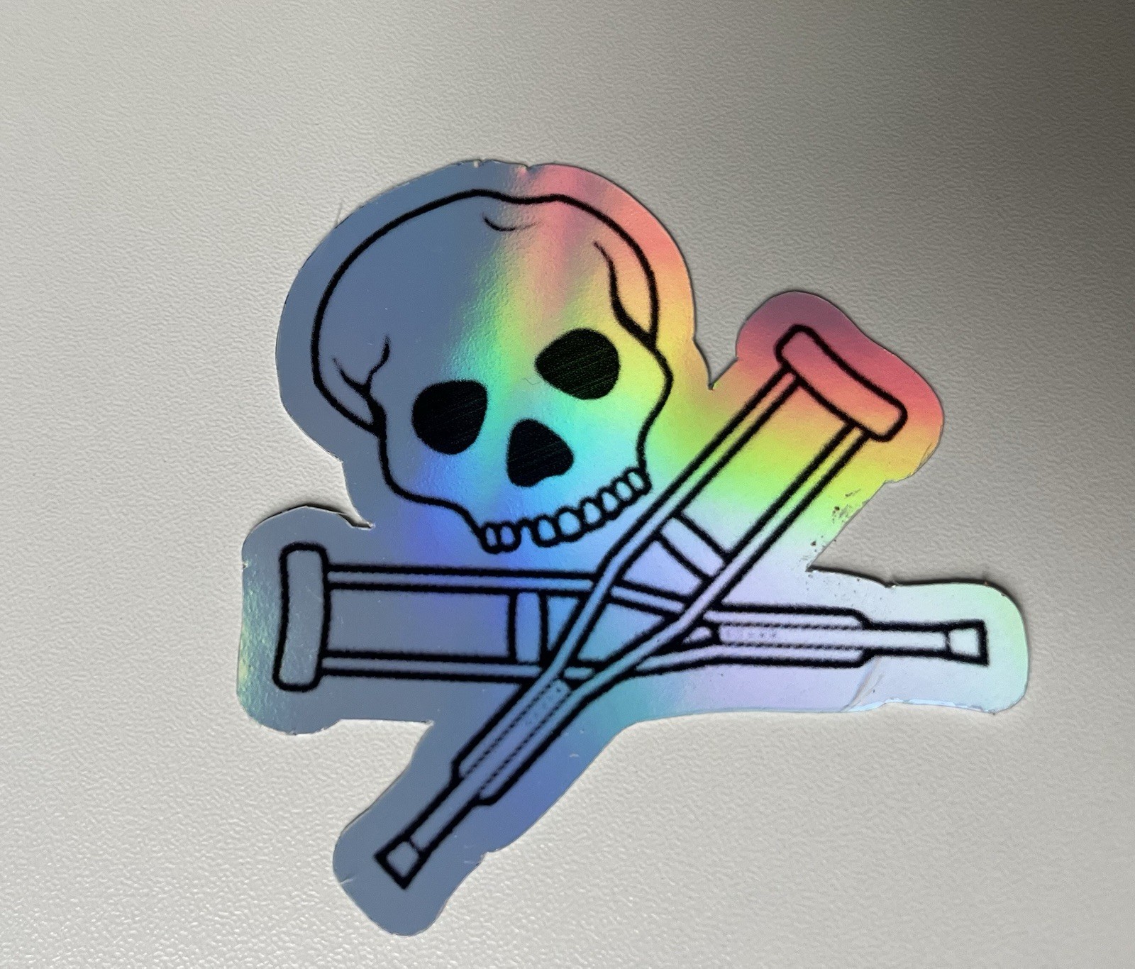 Jackass Skull Logo 3 Inch Waterproof Holographic Vinyl Sticker