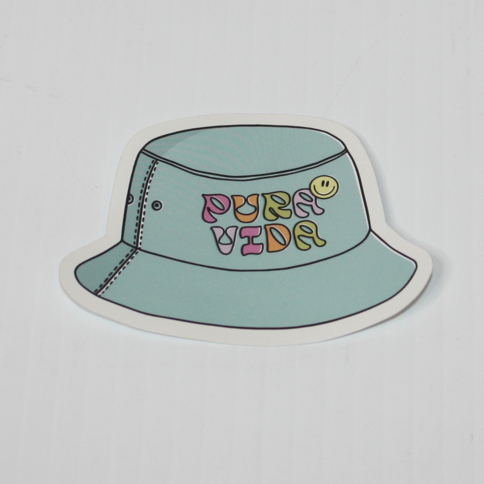 Pura Vida 5 Sticker Lot: Yes No Maybe So, Bucket Hat, Butterfly, Lover, Ticket