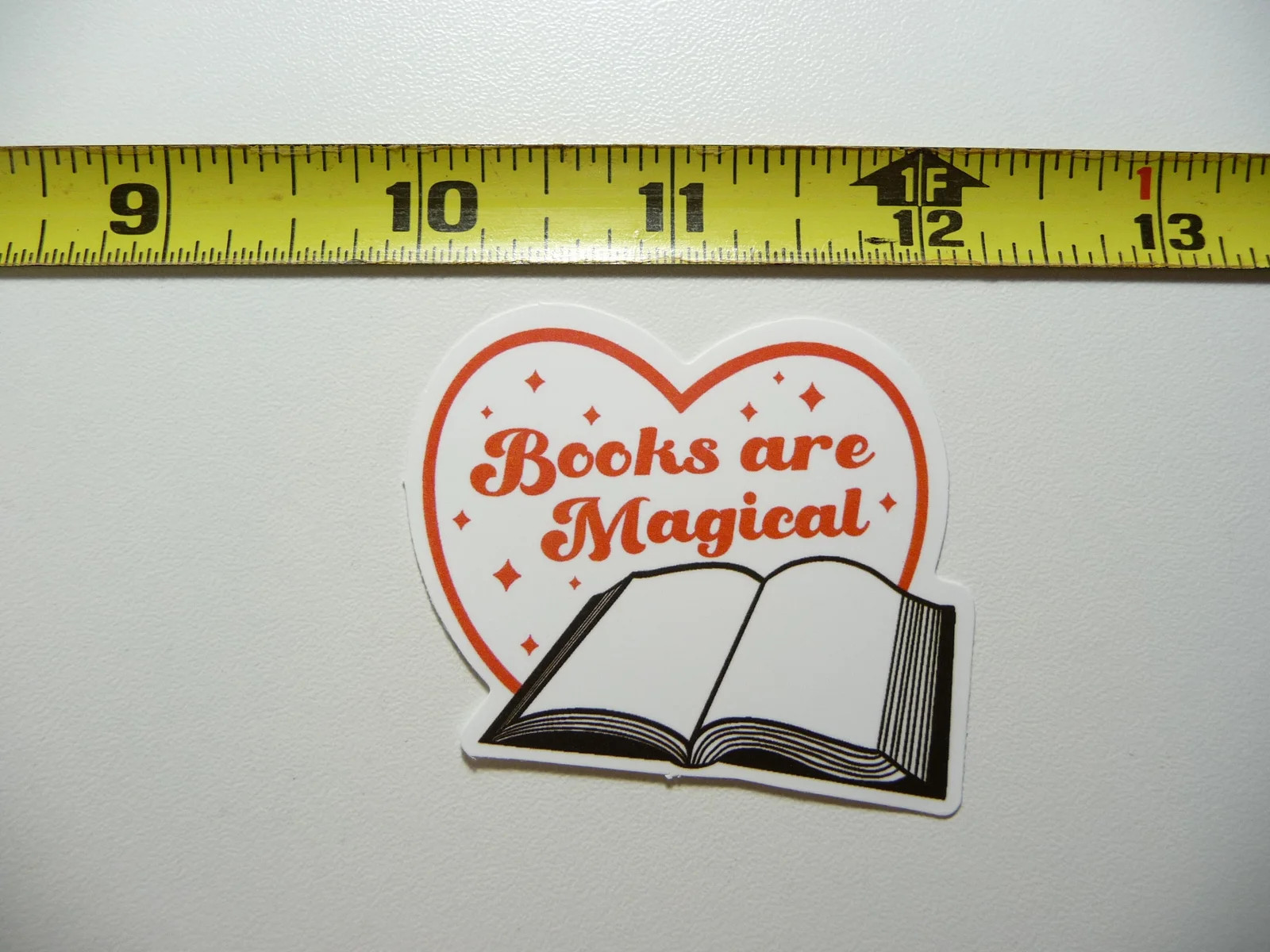 BOOKS ARE MAGICAL SMALL STICKER DECAL READING NOVEL LIBRARY STORY FUNNY