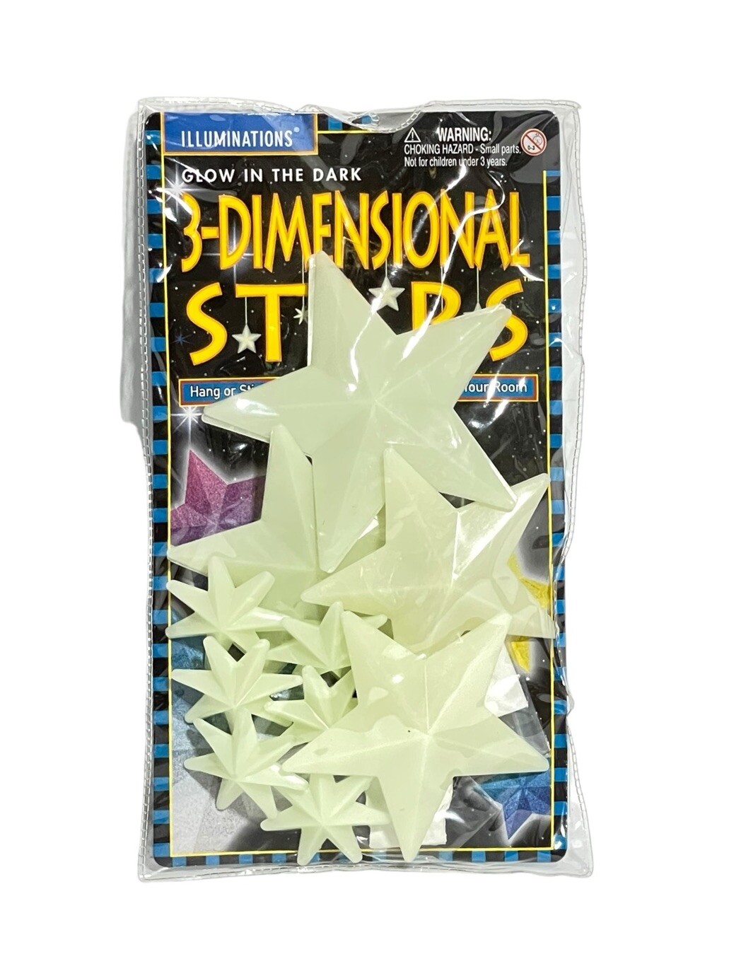 Vintage 2002 NOS Illuminations Glow In The Dark Space Cosmos Wall Art NEW OLD